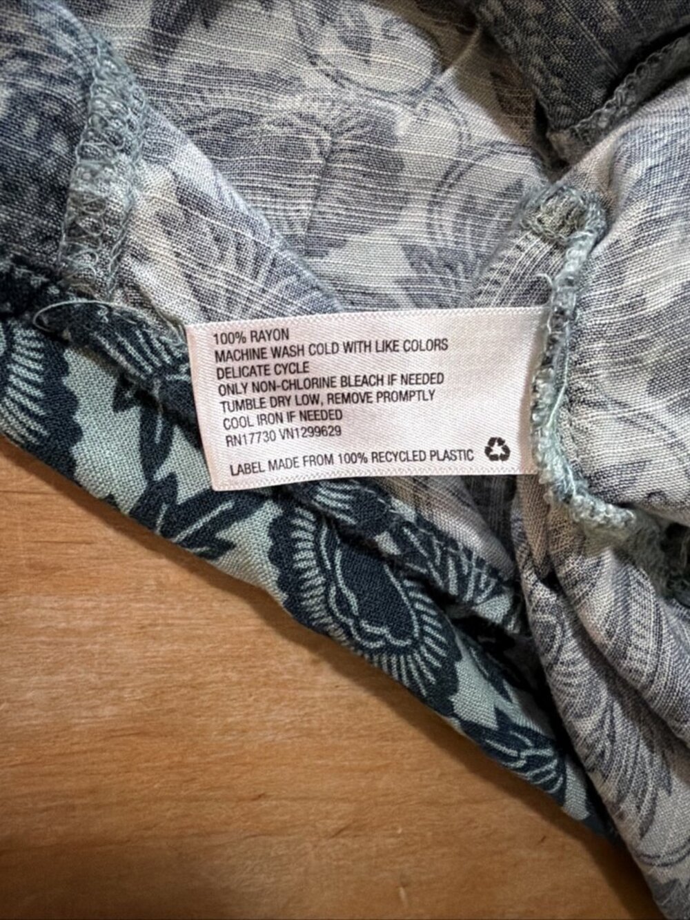 Knox Rose Dress Green Blue Floral Paisley Maxi Sz L Boho Cottagecore Flowy - Picture 10 of 10